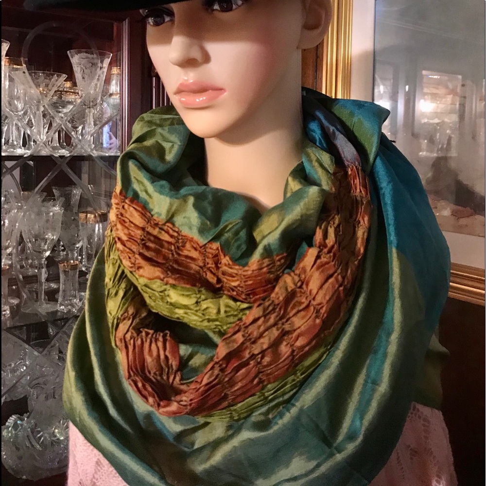Ameeta hand loomed made in India vibrant scarf